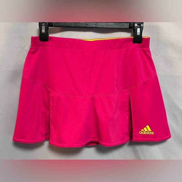 ADIDAS TENNIS SKIRT attached Pink SHORTS Tenis Skort  Misses Sz Small - Picture 1 of 13